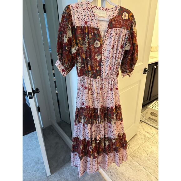 Nearly NEW Carolina K Tarahumara Maxi Dress  Floral, Small $495, A3 - Picture 1 of 9